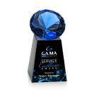 Celestina Full Color Black/Sapphire Crystal Award