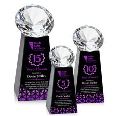 Novita Full Color Black/Diamond Crystal Award - Award Shapes