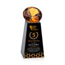 Novita Full Color Black/Amber Crystal Award