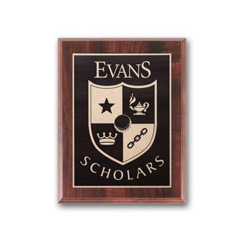 Corporate Awards - Award Plaques - Etch/Antiqued Plaq - Walnut Finish