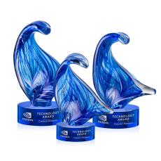 Laguna Abstract / Misc on Stanrich Blue Glass Award - Art Glass Awards