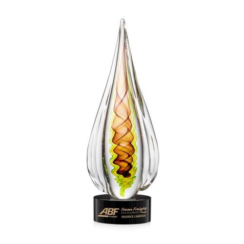 Corporate Awards - Glass Awards - Carterra Glass on Marvel Black Award