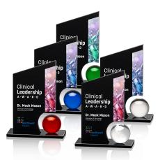 Amarath Full Color Black Peak Crystal Award - Full Color Awards