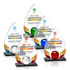 Dangerfield Full Color Starfire Crystal Award - Full Color Awards