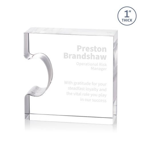 Corporate Awards - Acrylic Awards - Jigsaw Medium Abstract / Misc Acrylic Award