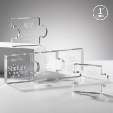 Jigsaw Large Abstract / Misc Acrylic Award - Employee Awards