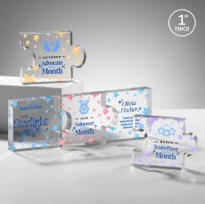 Jigsaw Full Color Large Abstract / Misc Acrylic Award - Budget Awards & Trophies
