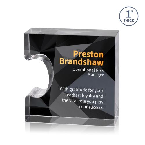 Corporate Awards - Acrylic Awards - Jigsaw Full Color Double Sided Medium Abstract / Misc Acrylic Award