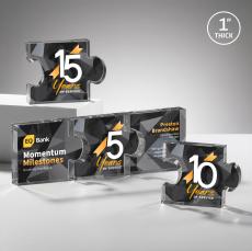 Jigsaw Full Color Double Sided Medium Abstract / Misc Acrylic Award - Budget Awards & Trophies