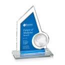 Adalina Globe Blue Peak Crystal Award