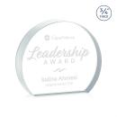Maren Hemisphere Clear Circle Crystal Award