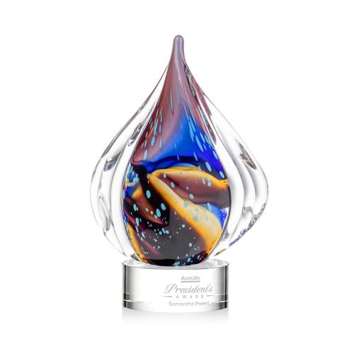Corporate Awards - Glass Awards - Valentina Clear on Marvel Base Glass Award