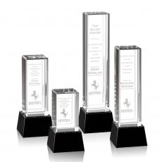 Employee Gifts - Robson Black on Base Obelisk Crystal Award