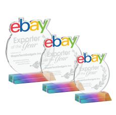 EdgeCraft Round on Mitered - Prismatic (via Air) - Crystal Awards