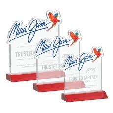 EdgeCraft Square on Mitered - Red (via Ocean) - Corporate Awards