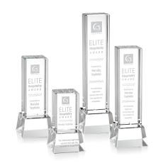 Robson Clear on Base Obelisk Crystal Award - Sales Awards