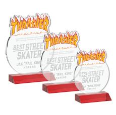 EdgeCraft Round on Mitered - Red (via Ocean) - Corporate Awards