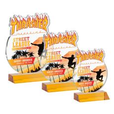 EdgeCraft Round Full Color on Mitered - Amber (via Air) - Full Color Awards