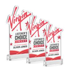 EdgeCraft Rectangle Full Color on Alberton - Clear (Ocean) - Full Color Awards