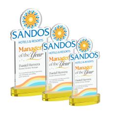 EdgeCraft Rectangle Full Color on Alberton - Gold (Ocean) - Full Color Awards