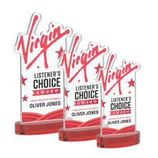 EdgeCraft Rectangle Full Color on Alberton - Red (Ocean) - Full Color Awards