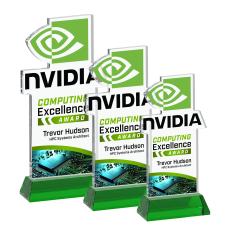 EdgeCraft Rectangle Full Color on Hartford - Green (Ocean) - Full Color Awards
