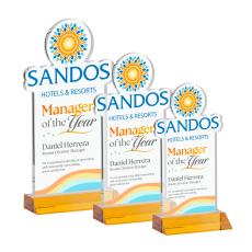 EdgeCraft Rectangle Full Color on Mitered - Amber (Ocean) - Full Color Awards