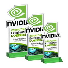 EdgeCraft Rectangle Full Color on Mitered - Green (Ocean) - Full Color Awards