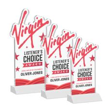EdgeCraft Rectangle Full Color on Mitered - White (Ocean) - Full Color Awards