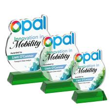 EdgeCraft Round Full Color on Hartford - Green (via Ocean) - Full Color Awards