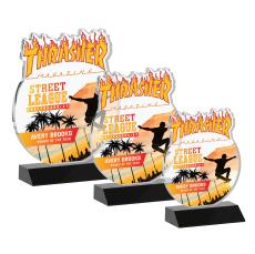 EdgeCraft Round Full Color on Mitered - Black (via Ocean) - Full Color Awards