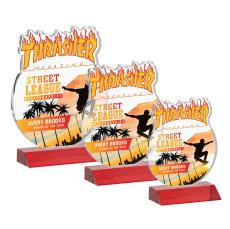 EdgeCraft Round Full Color on Mitered - Red (via Ocean) - Full Color Awards