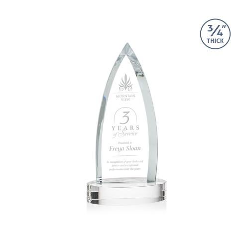 Corporate Awards - Crystal Awards - Shildon Clear on Alberton Base Crystal Award
