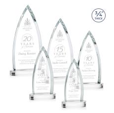 Shildon Clear on Alberton Base Crystal Award - Newest Additions