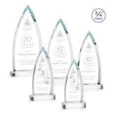 Shildon Clear on Alberton Base Crystal Award - Newest Additions