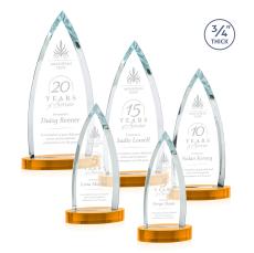 Shildon Amber on Alberton Base Crystal Award - Newest Additions