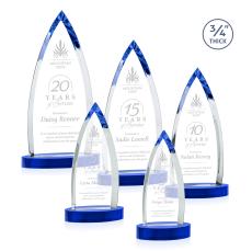 Shildon Blue on Alberton Base Crystal Award - Newest Additions
