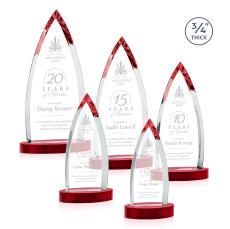 Shildon Red on Alberton Base Crystal Award - Newest Additions