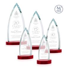 Shildon Red on Alberton Base Crystal Award - Newest Additions