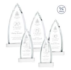 Shildon White on Alberton Base Crystal Award - Newest Additions
