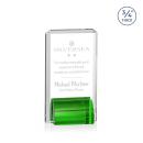 Annapolis Green Rectangle Crystal Award