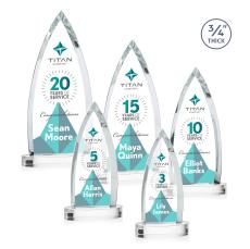 Shildon Full Color Clear on Alberton Base Crystal Award - Newest Additions