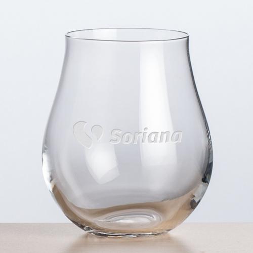 Corporate Gifts, Recognition Gifts and Desk Accessories - Etched Barware - Wine Glasses - Stemless Wine Glasses - Avondale Stemless Wine - Deep Etch 10.5oz