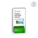Annapolis Full Color Green Rectangle Crystal Award