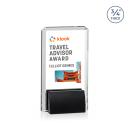 Annapolis Full Color Black Rectangle Crystal Award