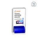 Annapolis Full Color Blue Rectangle Crystal Award