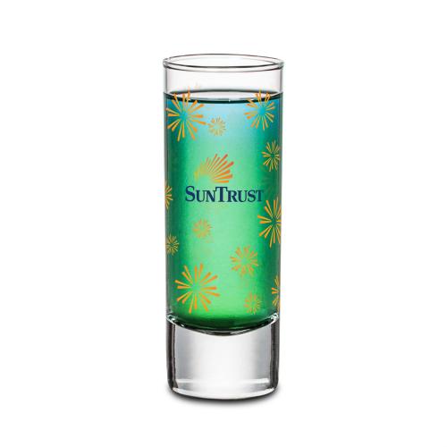 Corporate Recognition Gifts - Etched Barware - Chelsea Shot Glass - Full Color