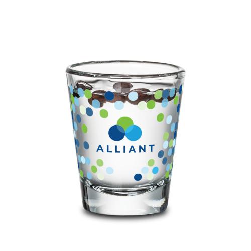 Corporate Recognition Gifts - Etched Barware - Hofman Shot Glass - Full Color