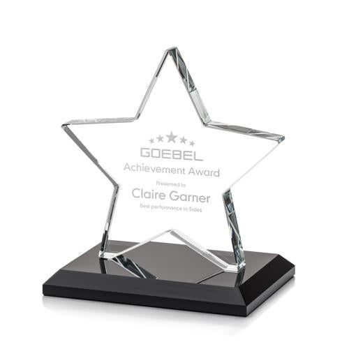 Corporate Awards - Crystal Awards - Crystal Star Awards - Sudbury Black Star Crystal Award