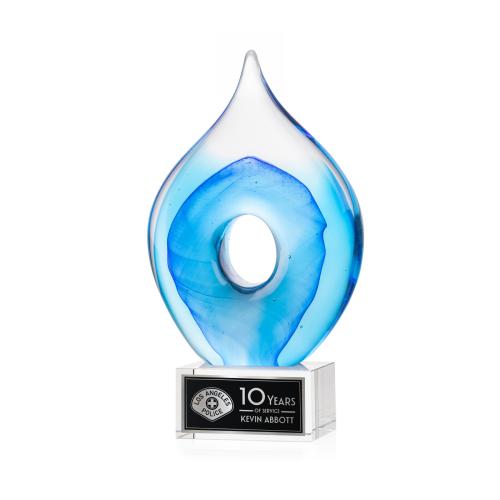Corporate Awards - Glass Awards - Caspian Glass on Hancock Clear Award